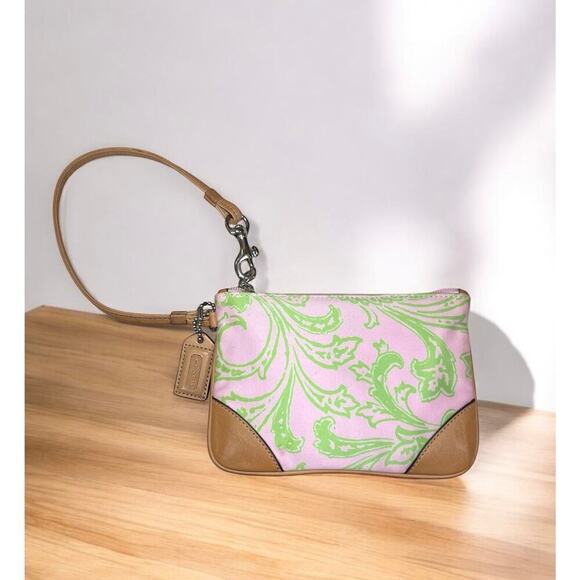 Vintage Coach 8913 Girlie Floral Twill Hobo & Matching Wristlet - Picture 7 of 15